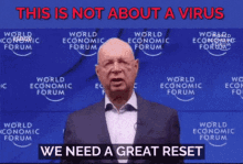 Klas Schwab announces Great Reset