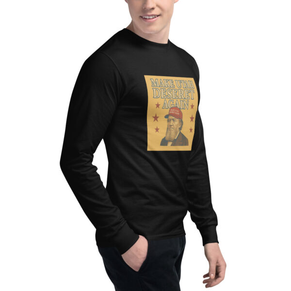 Make Utah Deseret Again - Brigham Men's Champion Long Sleeve Shirt - Image 6