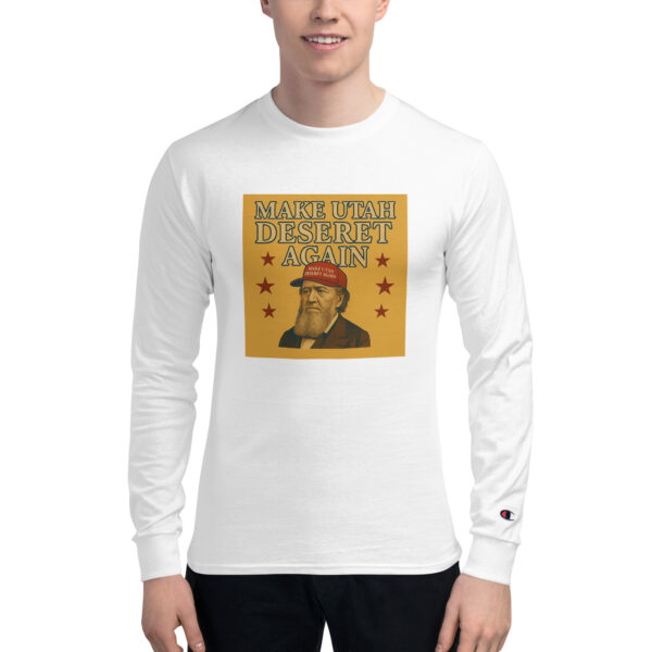 Make Utah Deseret Again - Brigham Men's Champion Long Sleeve Shirt - Image 7