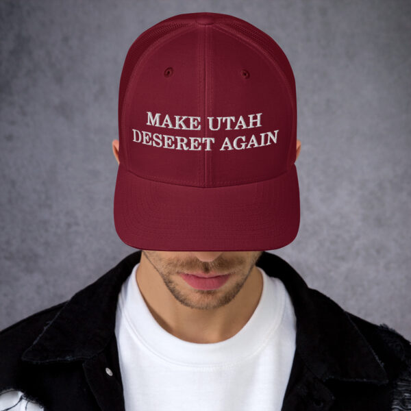 Make Utah Deseret Again Trucker Cap - Image 7