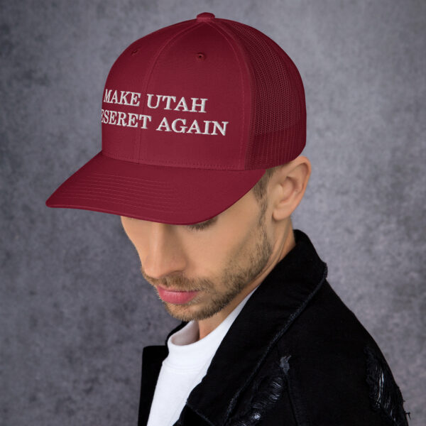 Make Utah Deseret Again Trucker Cap - Image 8