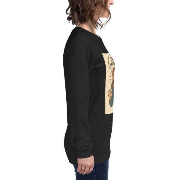 "I'M NOT EMOTIONAL!!" (Mock a liberal) Women's Long Sleeve T-Shirt Long Sleeve Tee - Image 5