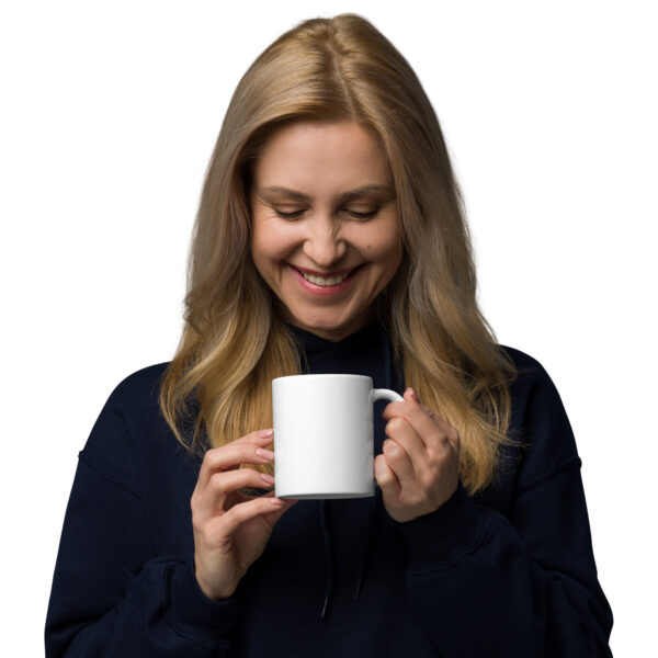 "I'm Not Emotional!!" - Liberal Exposed White glossy mug - Image 2